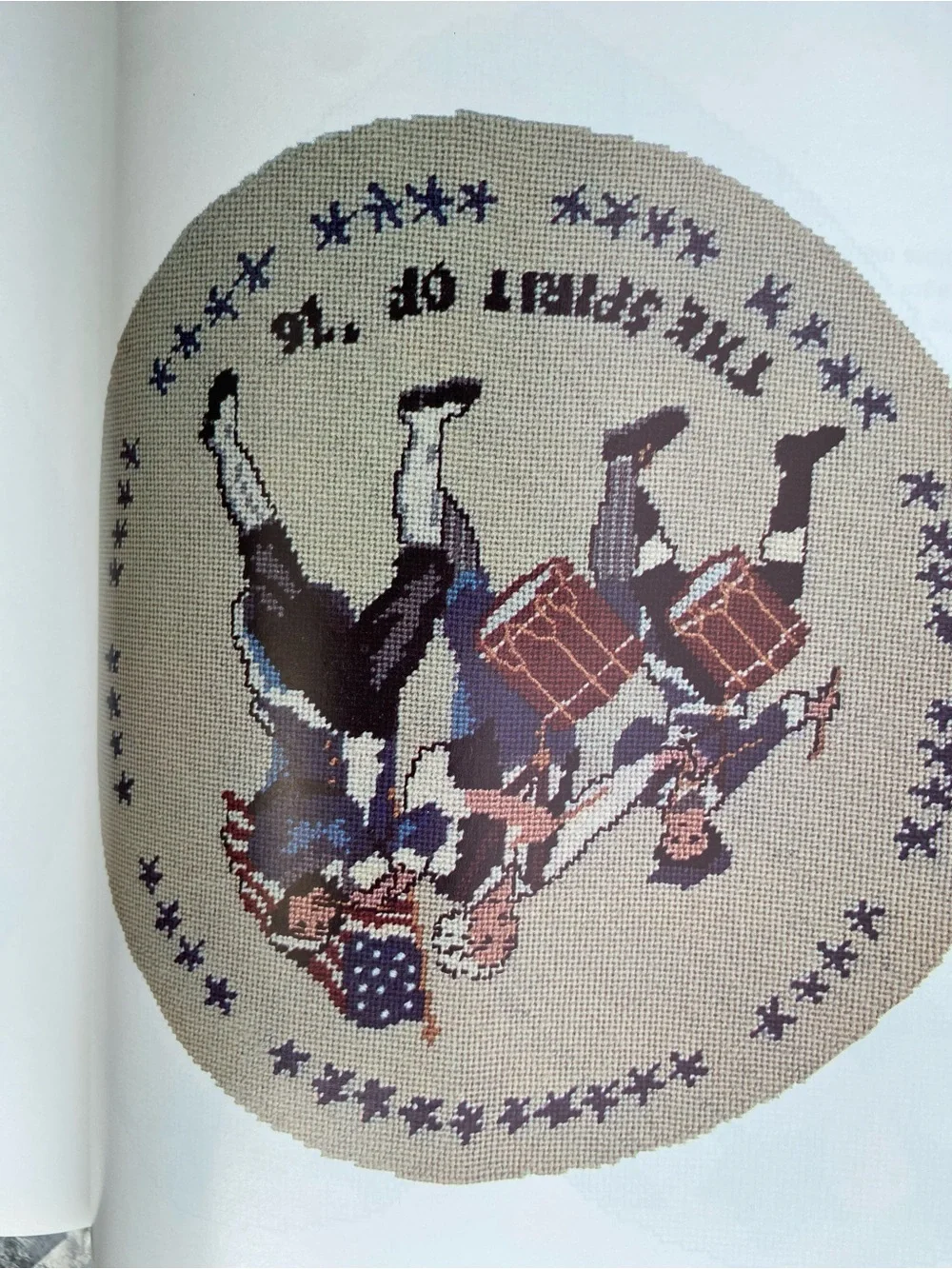 American Needlework 1776 1976 Needlepoint Pattern Book craft crafts USA Colonial